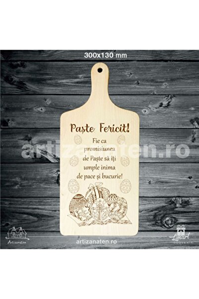 LimArt Personalized wooden chopping board, engraved, with inscription, Happy ...