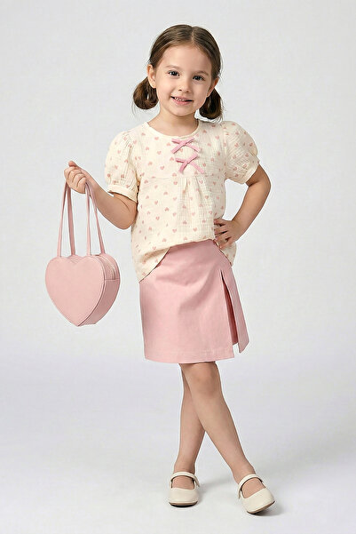 Dmb Devojčin set od Sa mašnom srca i Sa deznom muslina