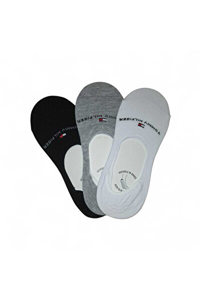 NoNameStore7 Set of 6 pairs of socks, Short insoles, Unisex, White, Grey, Bla...