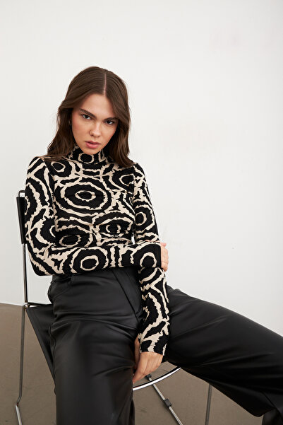 Yefrastore Women's Loop Patterned Body with Finger Detail