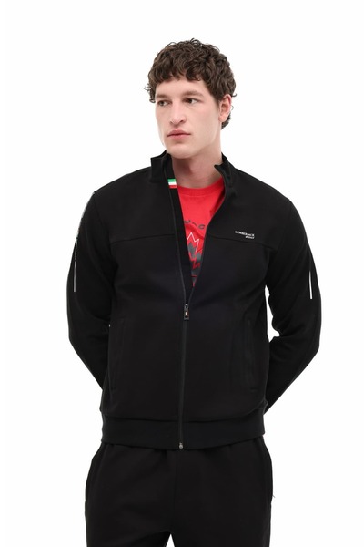 lumberjack Ml Austin 6Fx Black Men's Tracksuit Top