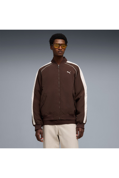 Puma T7 Bomber Unisex Kahverengi Ceket