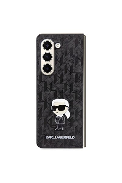 Karl Lagerfeld Carcasă Saffiano pentru Samsung Galaxy Z Fold5 - Neagră