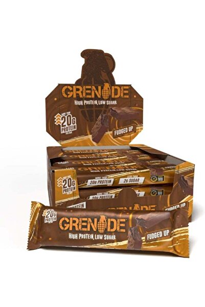 Grenade بار غني بالبروتين وقليل السكر بنكهة الفدج، 60 غرام، عبوة من 12 قطعة