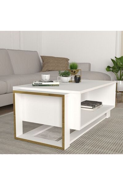 UnicUtil Masa de cafea, UnicUtil, Luxury Editon, 106 x 60 x 41 cm, Alb