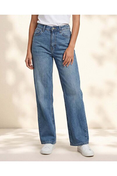 REDTAG Women Light Wash Rigid Denim Jeans