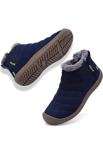 OEM Men's fur-lined winter boots, waterproof, lightweight, blue 45