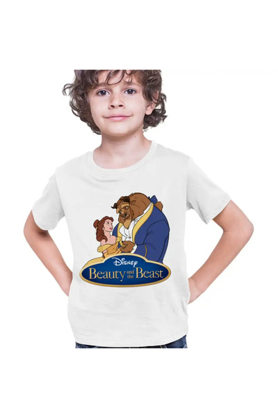 OEM Παιδικό μπλουζάκι για αγόρια με την Πεντάμορφη και το Τέρας