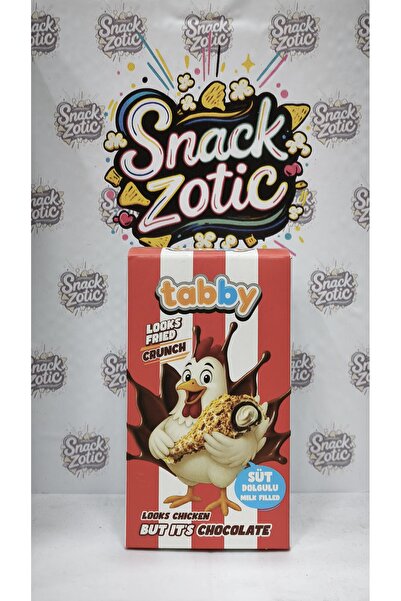 LemmChocolate Tabby Süt Dolgulu Çıtır Tavuk Görünümlü Dev Çikolata 48g