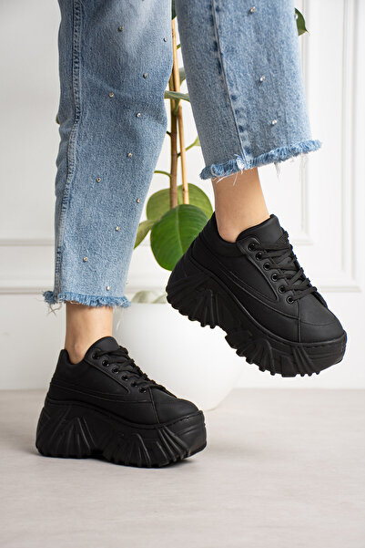 LEYDİ SHOES KCL-901 SPORT CU TALPĂ NEAGRĂ