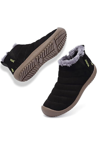 OEM Men's fur-lined winter boots, waterproof, lightweight, black 39