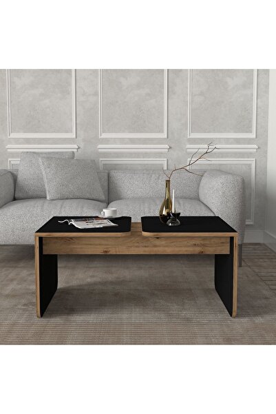 UnicUtil Masă de cafea, Sleek Fusion, UnicUtil, 90 x 60 x 39,8 cm, Maro-Negru...