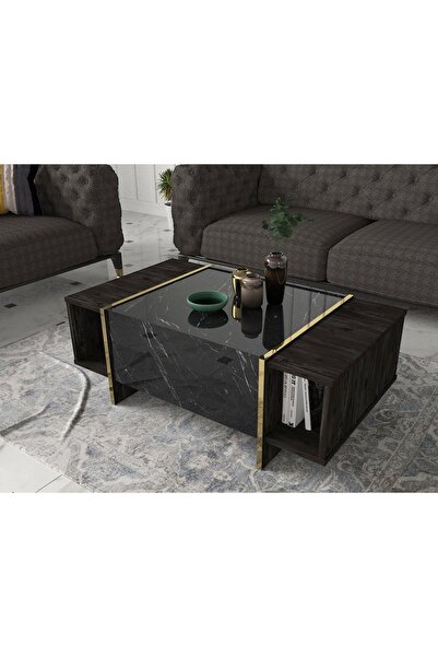 UnicUtil Masa de cafea Luxury Editon, 104 x 60 x 37 cm, Negru