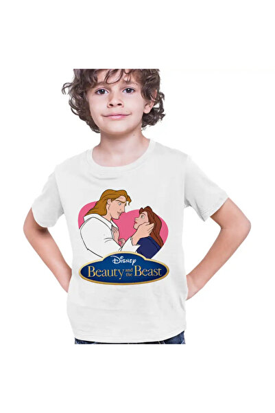 OEM Παιδικό T-shirt για αγόρια με στάμπες "Η Πεντάμορφη και το Τέρας"