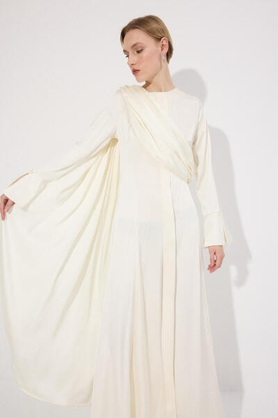 Touché Privé Draped Satin Dress