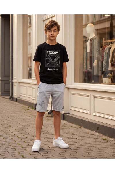 REDTAG طقم ملابس نوم سوداء للأولاد الكبار من بلاي ستيشن