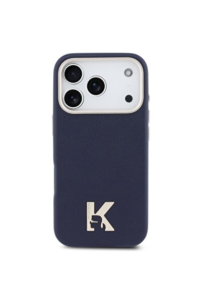 Karl Lagerfeld Karl Head Logo MagSafe Case for iPhone 17 Pro Max - Navy