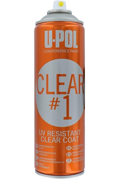 U-POL Clear CLEAR#1 450 ml UV-Resistant High Gloss Clearcoat Aerosol
