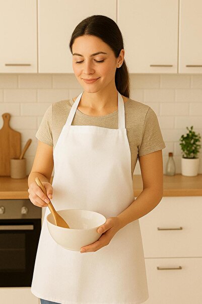 HelloPunch&Bags PUNCH İŞLEMELİK Mutfak Önlüğü Suya Dayanıklı Mutfak Önlük Şef...