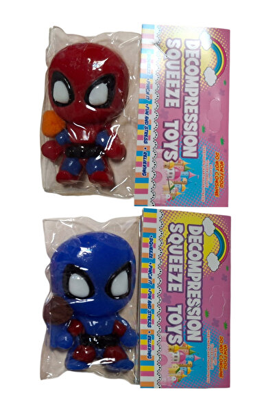 Pofika Spider Fiğürlü Sukuşi Stres Oyuncağı Squishy Moj moj 10 CM 1 Adet