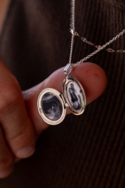 Mute Jewelry 925 Ayar Gümüş Memory Fotoğraf Kolye