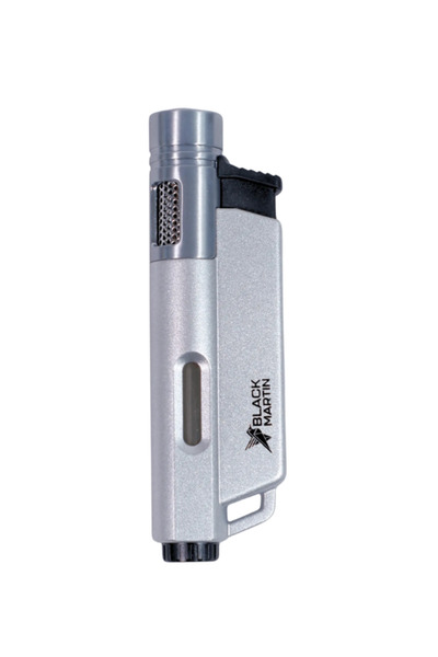 Black Martin Tek Torch Pürmüz Gümüş Puro Çakmağı