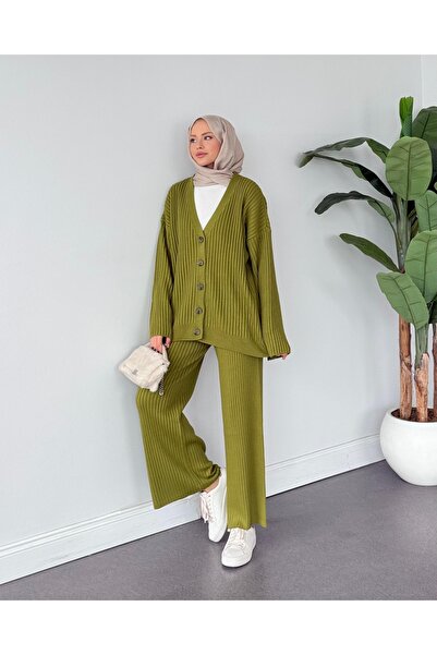 Adalenna Moda Triko Hırka İkili takım