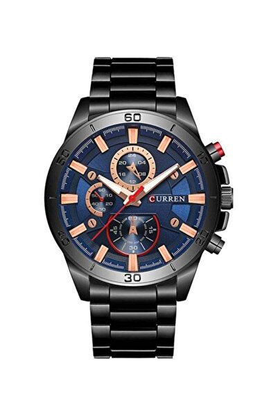 Curren Men's Water Resistant Analog Watch 8274 - 45 mm - Black