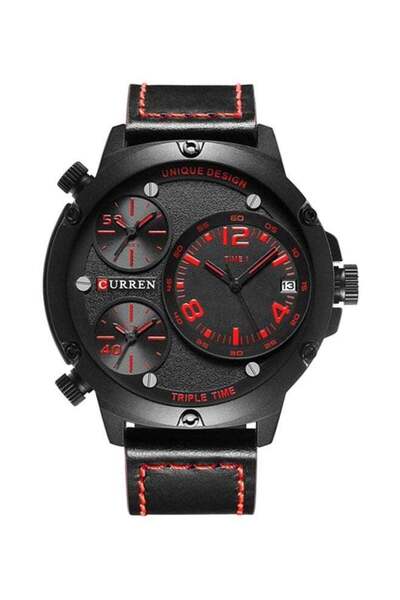 Curren men Alloy Analog Wrist Watch - 52 mm - Black
