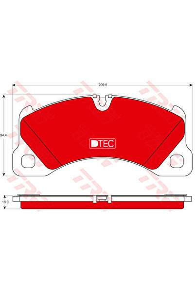 TRW Set plăcuțe de frână, frână cu disc GDB1774DTE