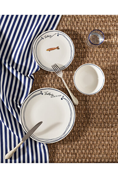 Madame Coco Poisson 2 Kişilik 6 Parça Yemek Seti - Lacivert
