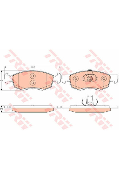 TRW Set plăcuțe de frână, frână cu disc GDB1749