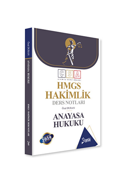 Yetki Yayıncılık ÇSA ANAYASA HUKUKU HAKİMLİK DERS NOTLARI 2026
