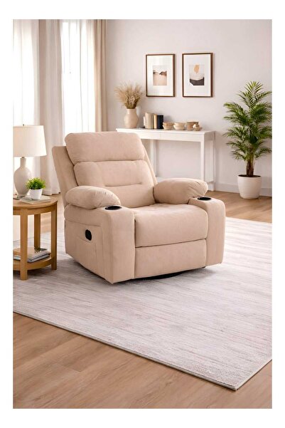 Arnohome Brown rocking and swivel recliner chair – large size | Luxurious mod...