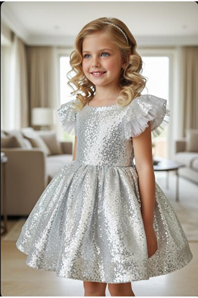 Gala rochie scurtă cu paiete pentru fete