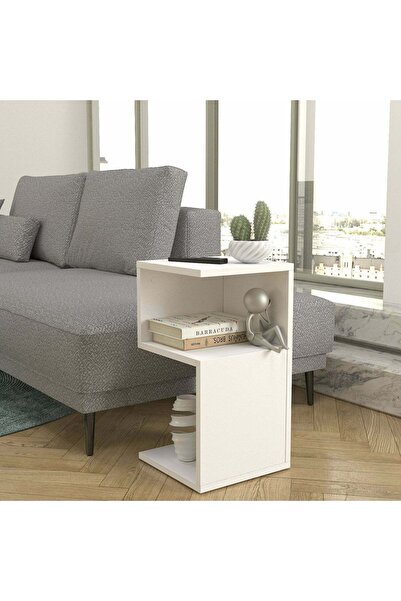 UnicUtil Masă de cafea cu rafturi pe trei niveluri σε μοντέλο S, Alb Stanga 3...