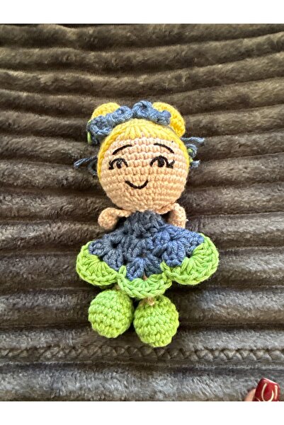 amigurumibaby سلسلة مفاتيح أميجورومي محبوكة للفتيات الصغيرات