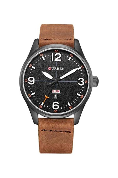 Curren men Alloy Analog Wrist Watch - 44 mm - Brown