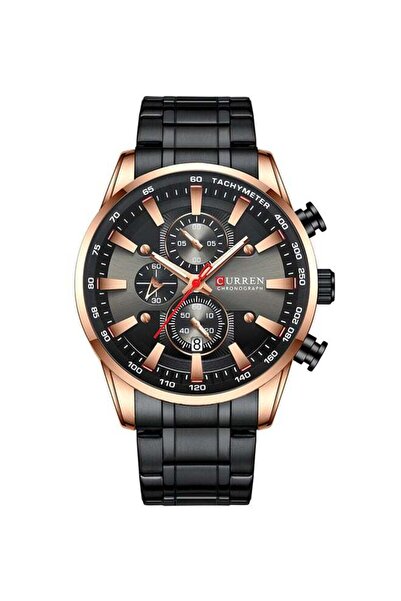 Curren men Stainless Steel Chronograph Wrist Watch J4223B-RG