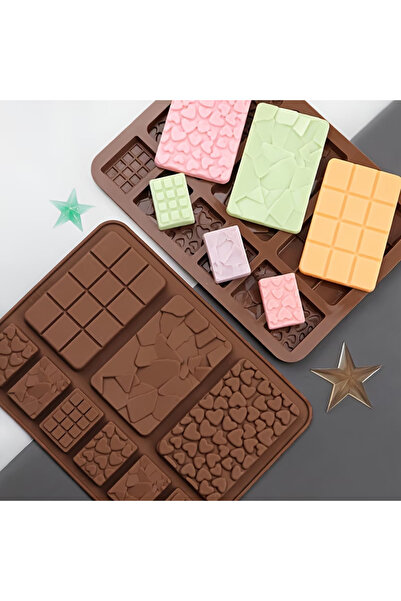 Siliko World قالب شوكولاتة صغير من السيليكون، قالب شوكولاتة صغير مكون من 9 أقسام