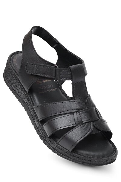 KAPTAN JUNIOR Genuine Leather Orthopedic Women's Mother Sandals Shoes Zckmk 660