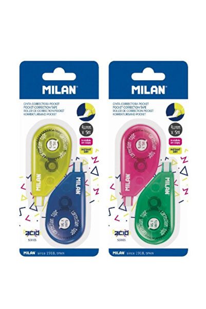 Milan CORRECTOR POCKET TAPE SET 2 BLISTER random colors