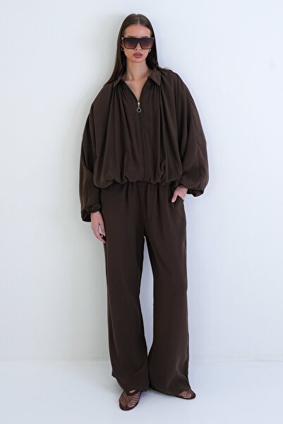 VAGGON Oversize Cardigan and Elastic Pants Set