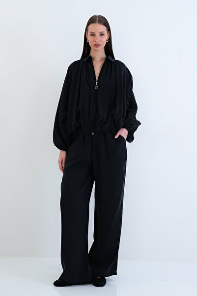 VAGGON Oversize Cardigan and Elastic Pants Set