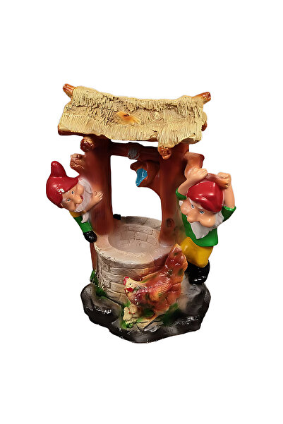 OEM Fantana cu pitici, ornament pentru gradina/foisor/balcon, 50 cm x 37 cm