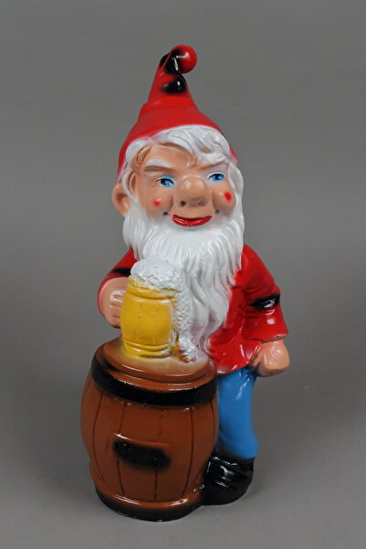 OEM Pitic de gradina cu butoi si halba de bere, ornament pentru gradina/foiso...