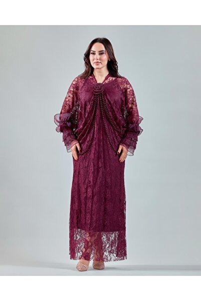 Opera Fashion Eid dress , Lace adorned with pearls, luxurious design
