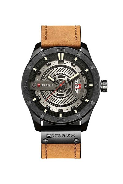 Curren Men's Leather Analog Watch