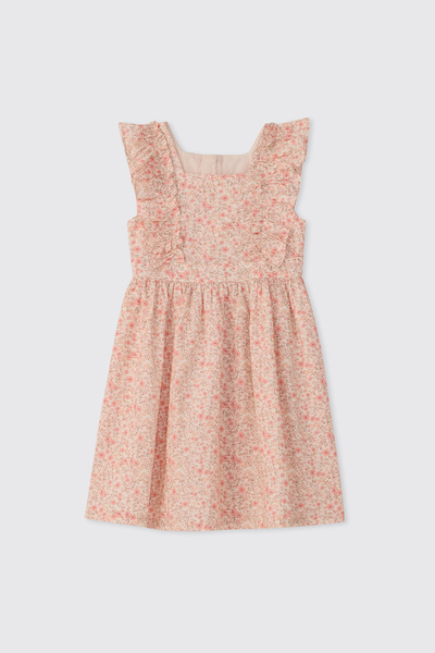 Panço Kız Çocuk Ekru Elbise