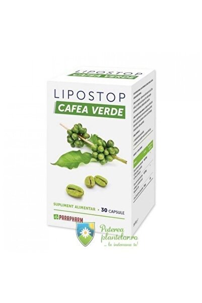Parapharm Lipostop Green Coffee, 30 capsules,